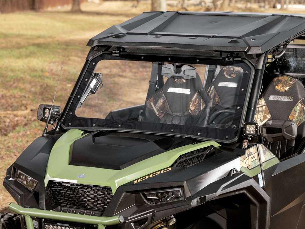 SuperATV Maxdrive Power Flip Windshield for Polaris General 1000