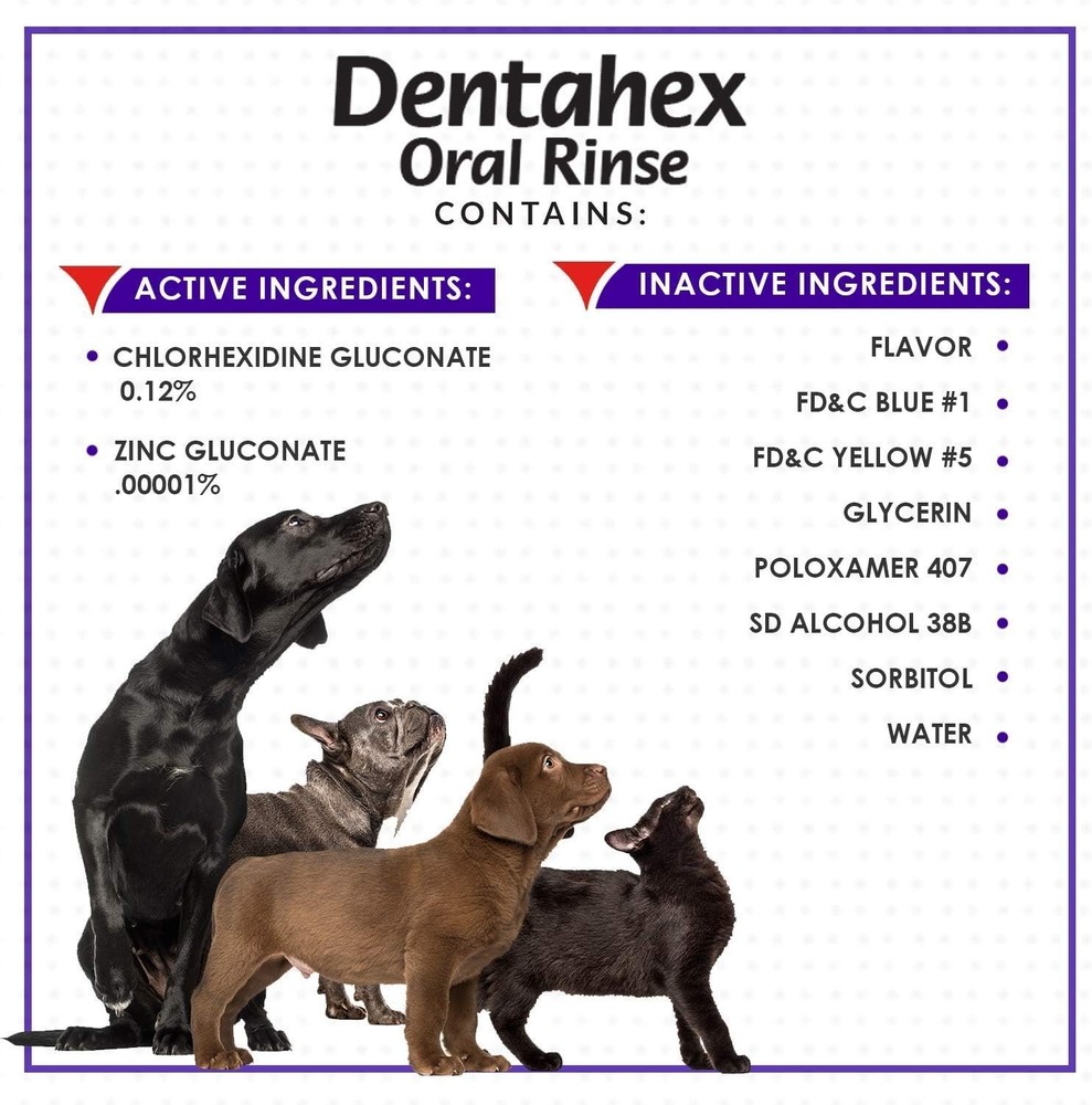 Dentahex Pet Mouthwash, 0.12% Chlorhexidine