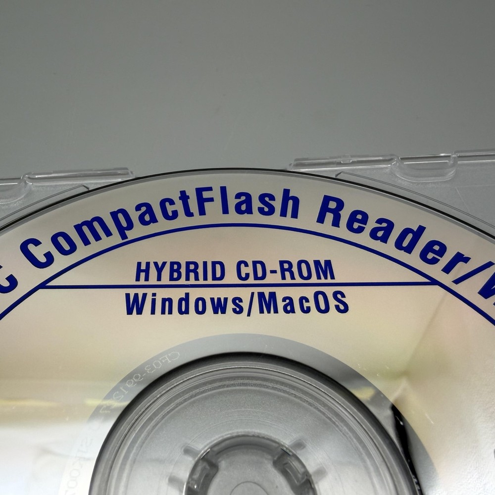 Vintage 1999 RATOC CompactFlash Reader/Writer CF03U Hybrid Driver CD Windows Mac