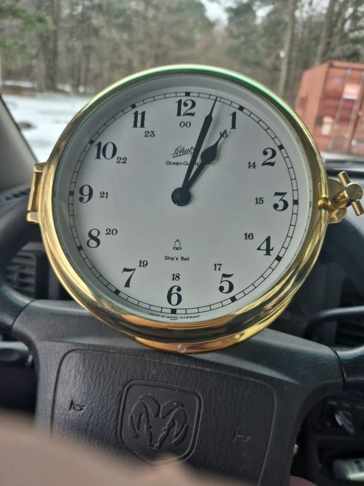 Schatz Ship's Bell Clock and Barometer
