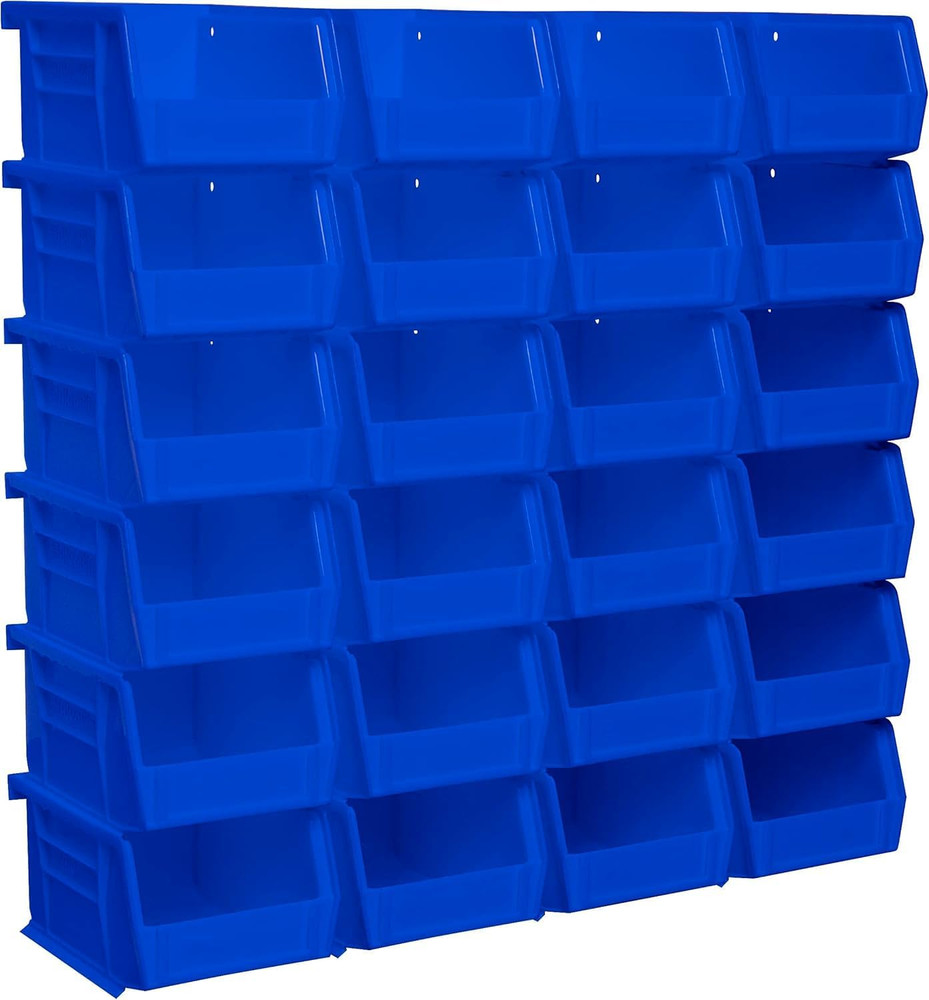 30210 Akrobins Plastic Storage Bins, Space-Saving Stackable Bins for Garage, Pan