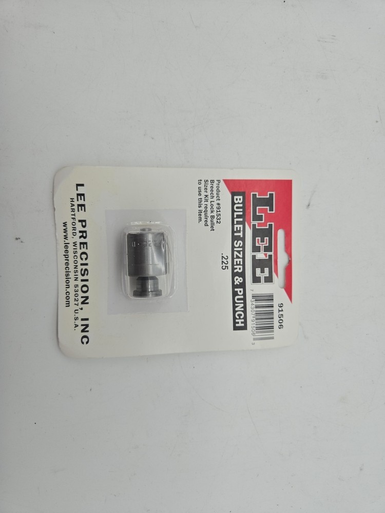 LEE PRECISION BULLET SIZER and PUNCH .225"