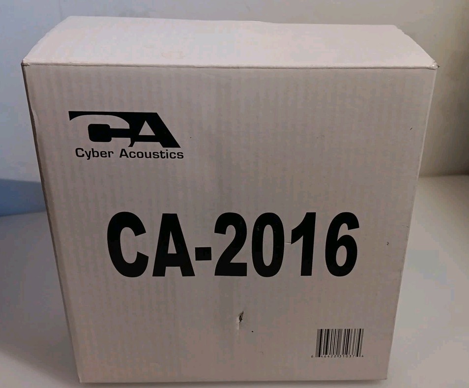 Cyber Acoustics CA-2016 Multi Media Desktop Computer Speaker NEW IN OPEN BOX