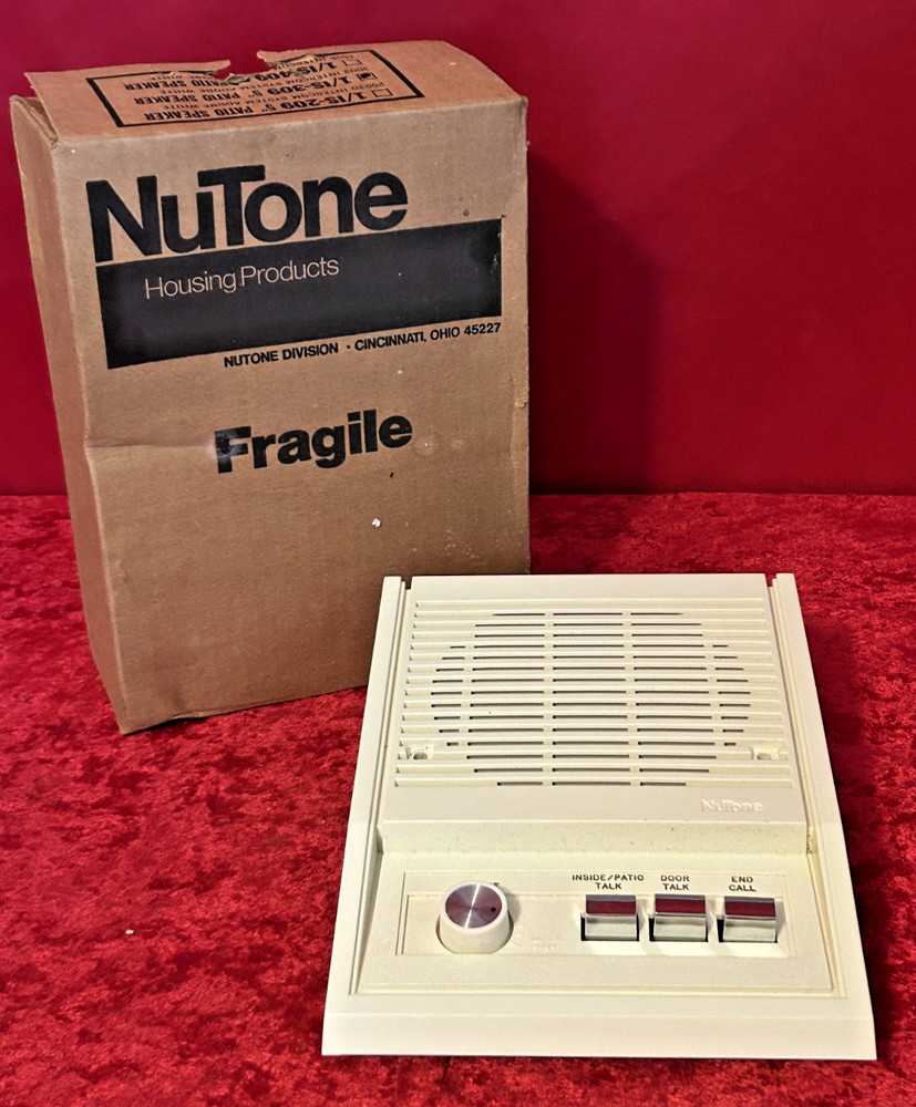 NUTONE IS-309 5" Outside Patio Speaker 3003 Intercom Adobe White B20