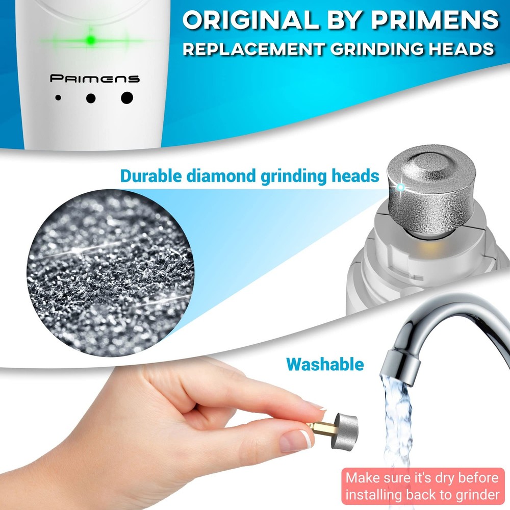 Professional Dog Nail Grinder Replacement Head Pack of 3 Bits - Diamond Repla...