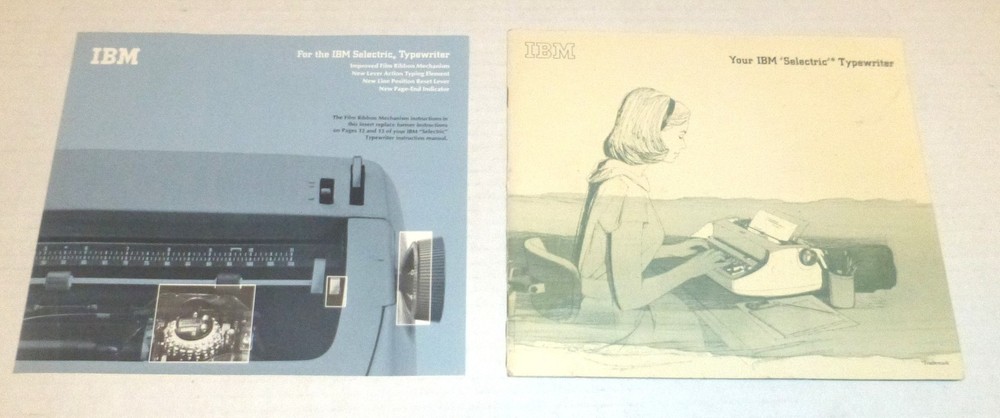 VTG IBM Selectric Typewriter Operating Instructions Manual Booklet 24-Pages