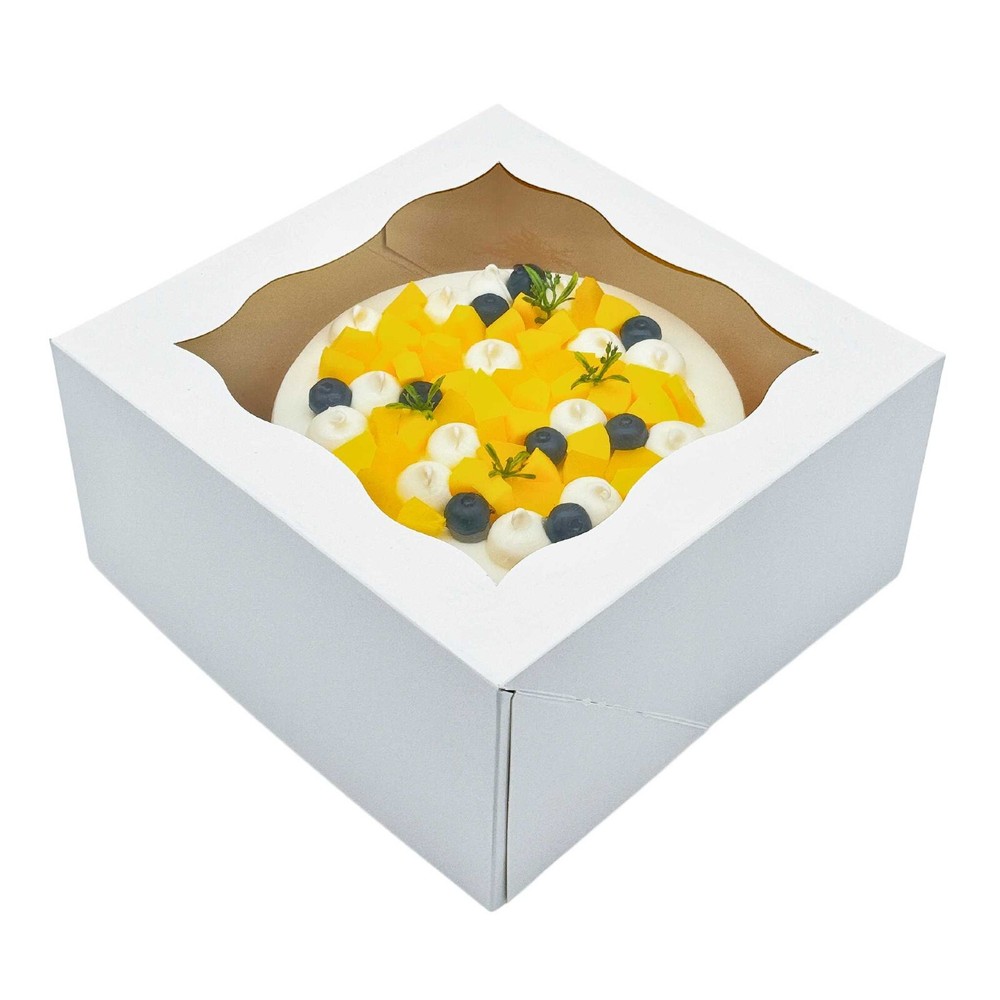 10"x10"x5" Cake Box with Window (10pcs Pack)