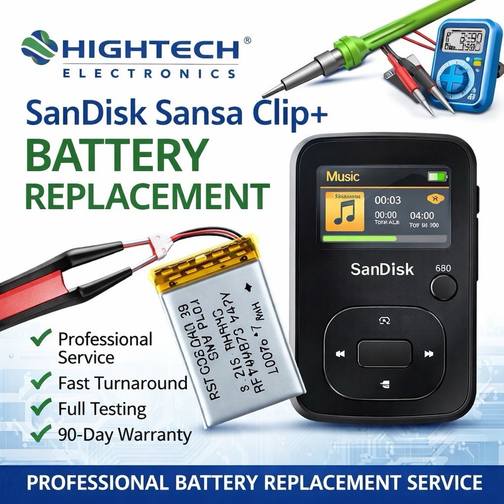 SanDisk Sansa Clip+ Battery Replacement Service