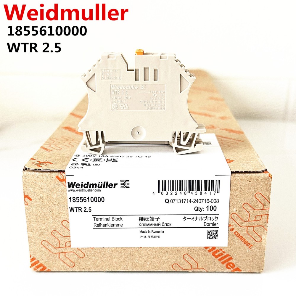 100pcs Terminal switch type WTR 2.5 1855610000