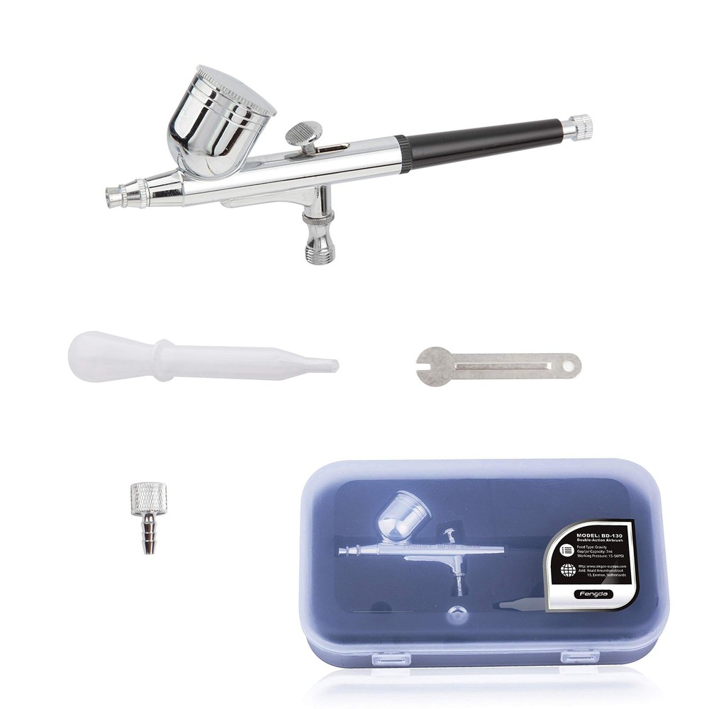 Timbertech Airbrush Kit With Compressor AS18-2K Basic Start Air...