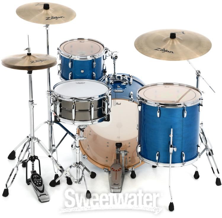Pearl Professional Maple 3-piece Shell Pack - Sheer Blue