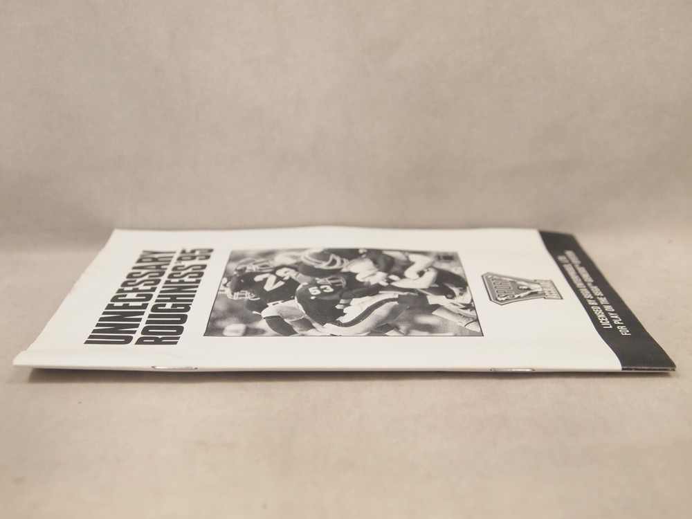 Unnecessary Roughness 95 (SEGA Genesis) Authentic MANUAL ONLY
