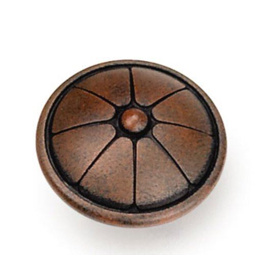 1-1/2" Kama Flower Knob Rust