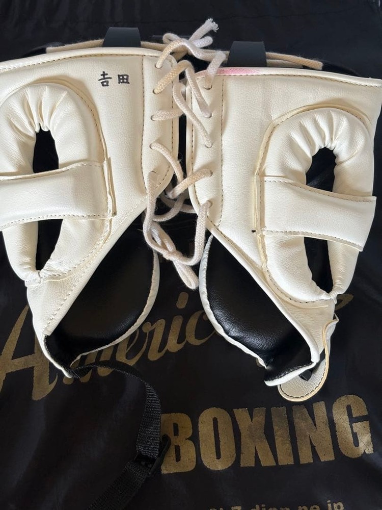 Winning Boxing Head gear FG-2900 Face Guard size L White String-type Used