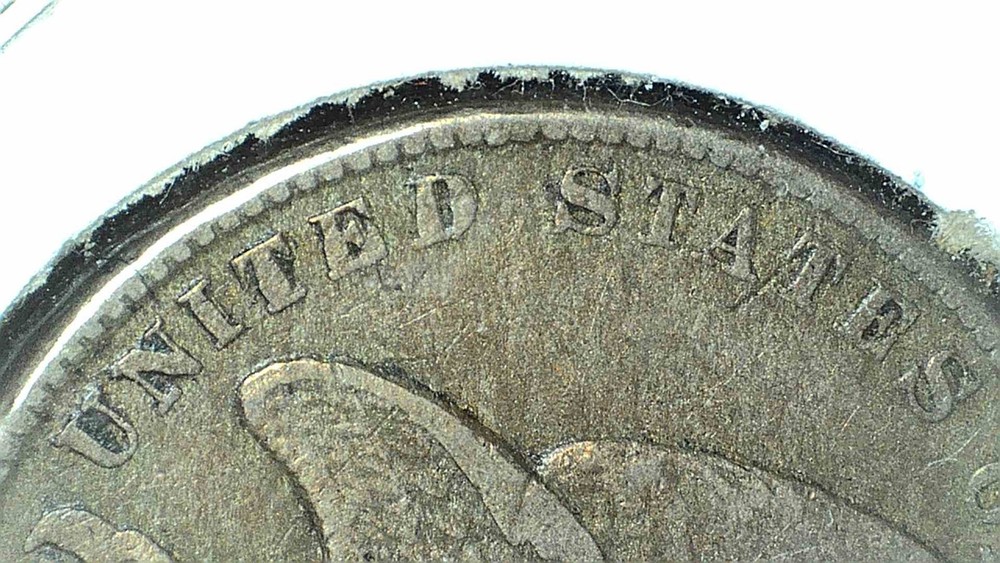 1858 flying eagle cent small letters VF