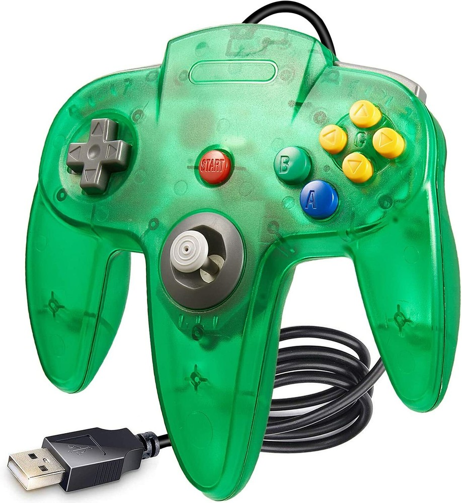 N64 USB Controller Gamepad Joystick Joypad for Windows PC MAC Linux Raspberry Pi