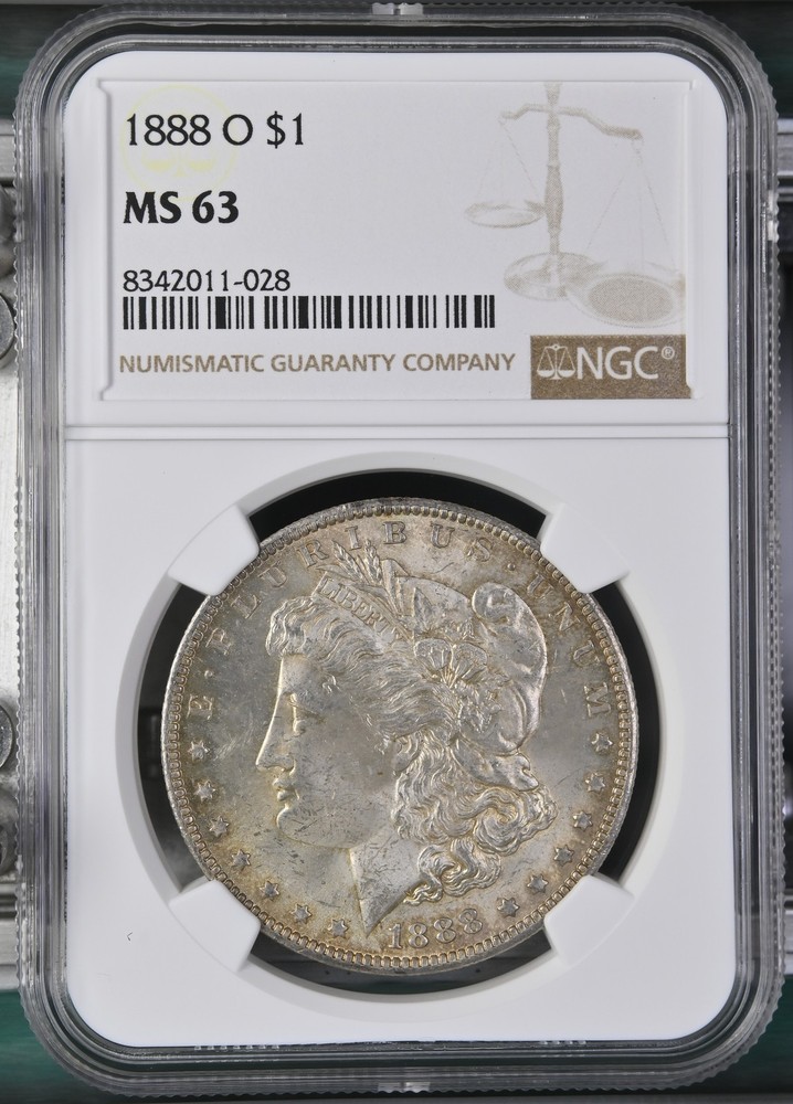 1888 O Morgan Silver Dollar NGC MS-63
