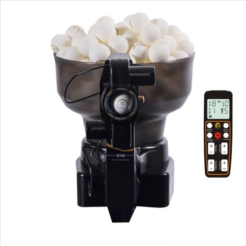 Table Tennis Robot Ping Pong Ball Machine S102 Wireless Remote Control