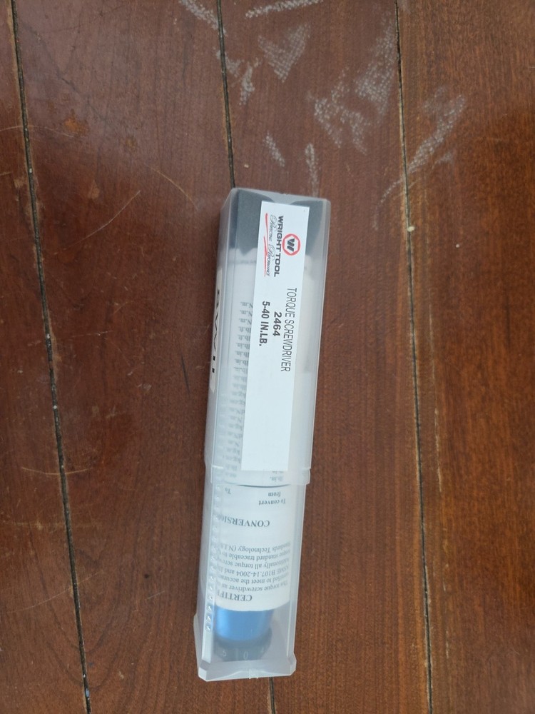 Wright tool 2464, 1/4" Female Hex Torque Screwdriver 8-40 in lbs