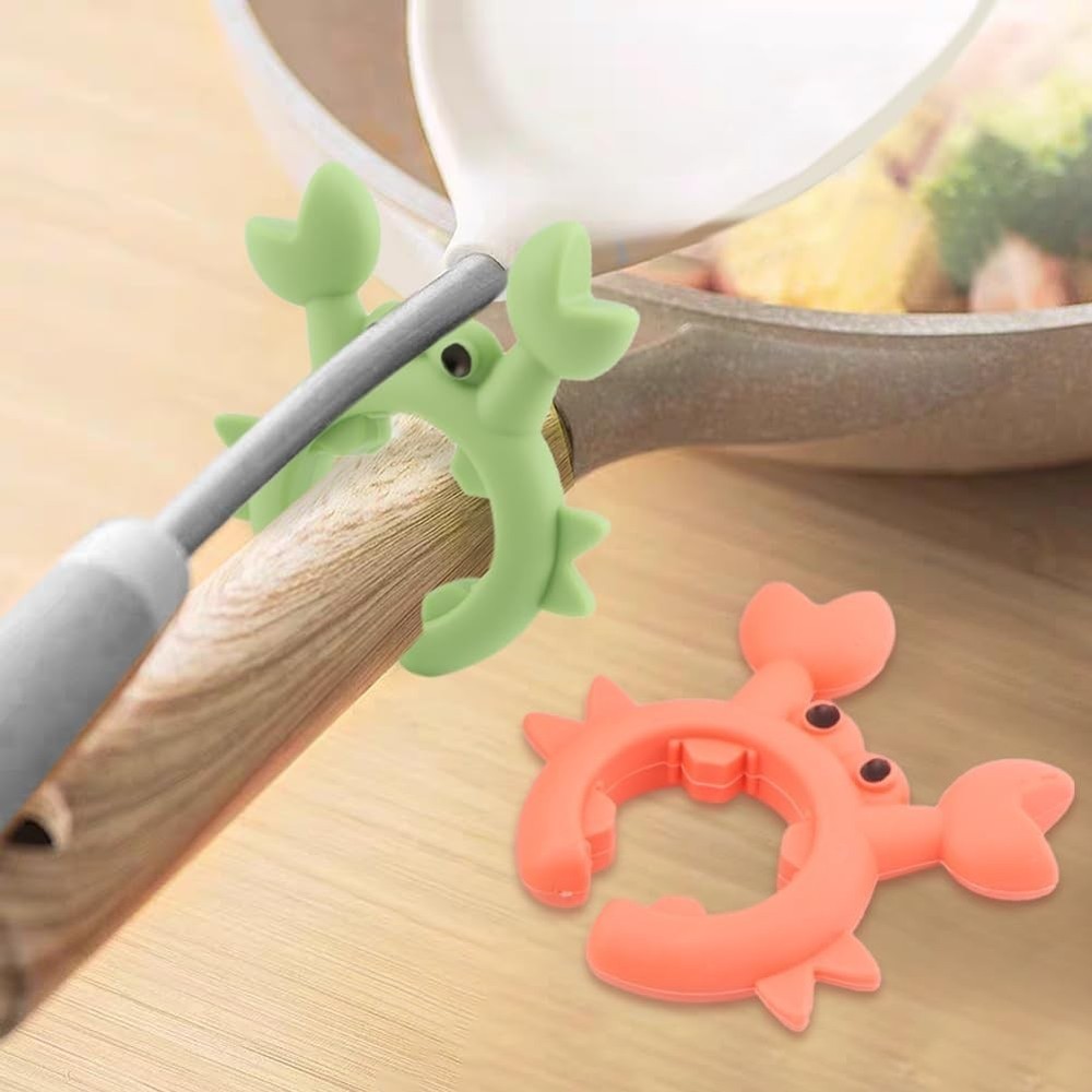 Universal Removable Handle Detachable Pan Pot Gripper Replacement Silicone White