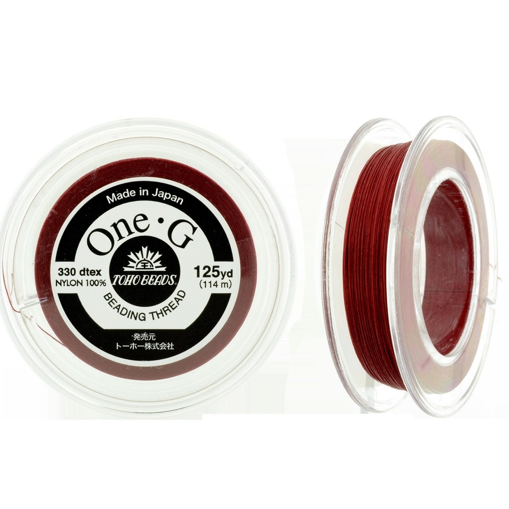 Red One-G Toho Beading Thread 50/125/250yd
