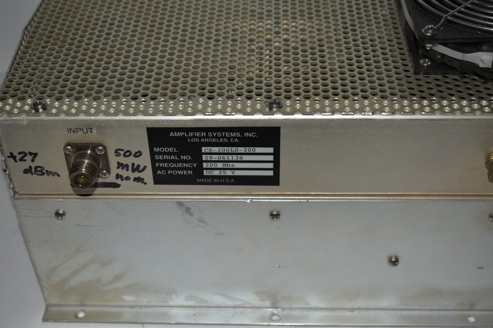 AMPLIFIER SYSTEMS CE-200LS-200 - 200MHZ AMPLIFIER (TZ29)