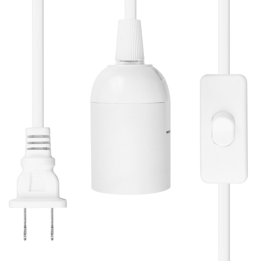 E26/E27 Light Socket On/Off Switch Cable 1.8M LHanging Lantern Extension Cord