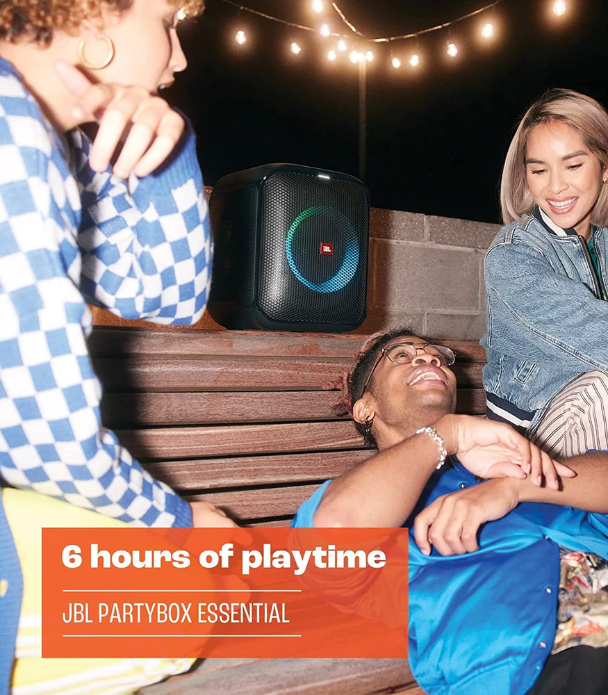 JBL Partybox Encore Essential: 100W Sound, Built-In Dynamic Light Show 🎶🎛️🎛️