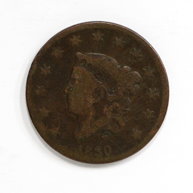 1830 Coronet Head Large Cent