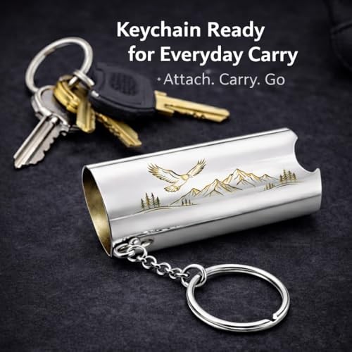 Laser Engraved Premium Solid Metal Lighter Case for Eagle & Mountin Version