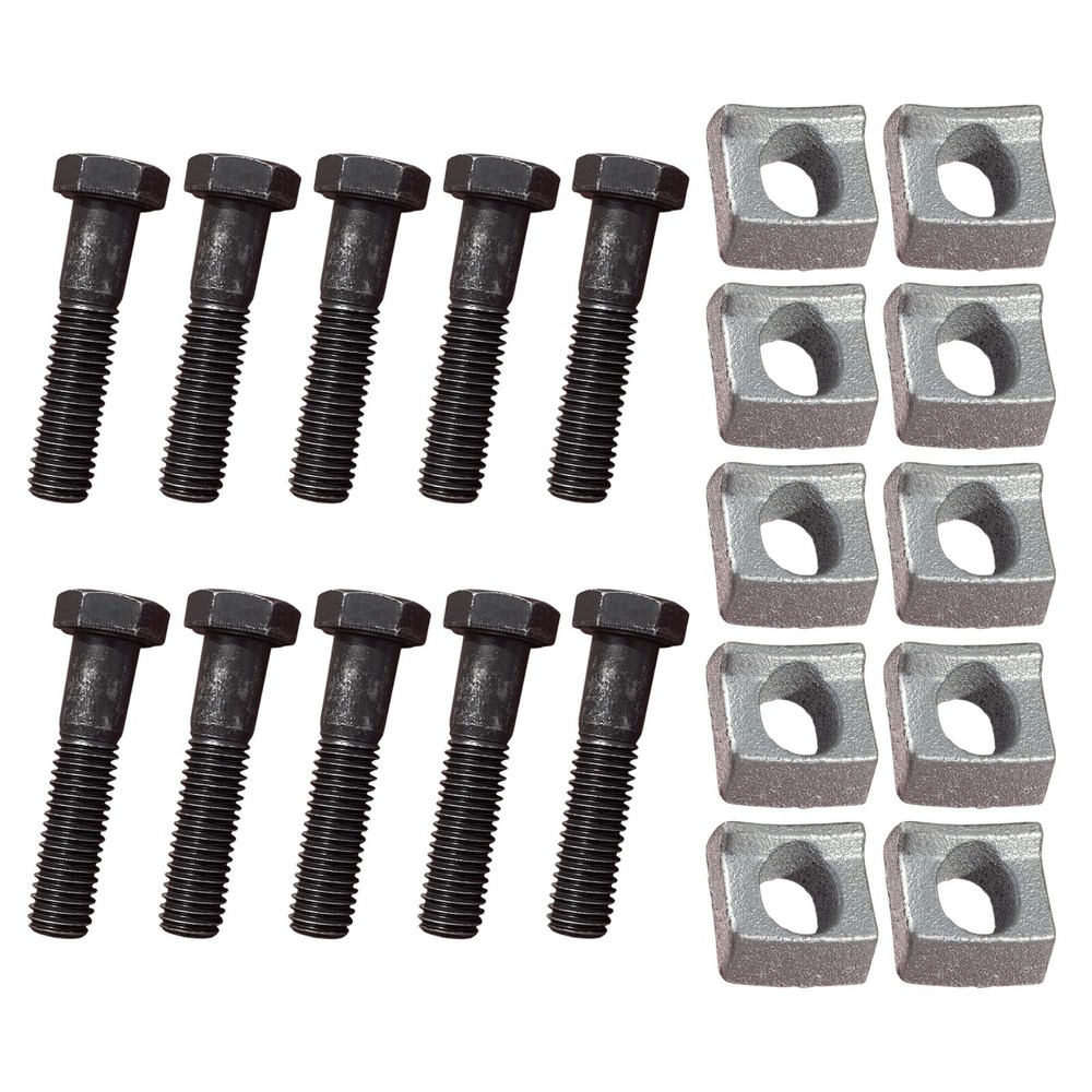 10 Pack - Axle Wheel Rim Clamps & Bolts for Mobile Home