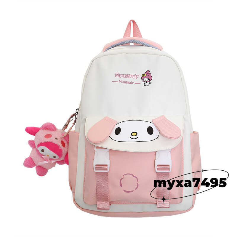 Kuromi Backpacks Student Lightweight Backpack Pendant Cinnamoroll Large Capacity