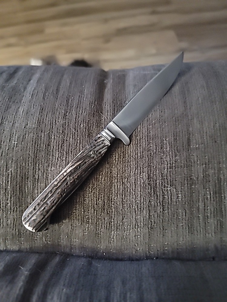 Solingen Germany Rostfrei Hunting Knife, Stag Handle