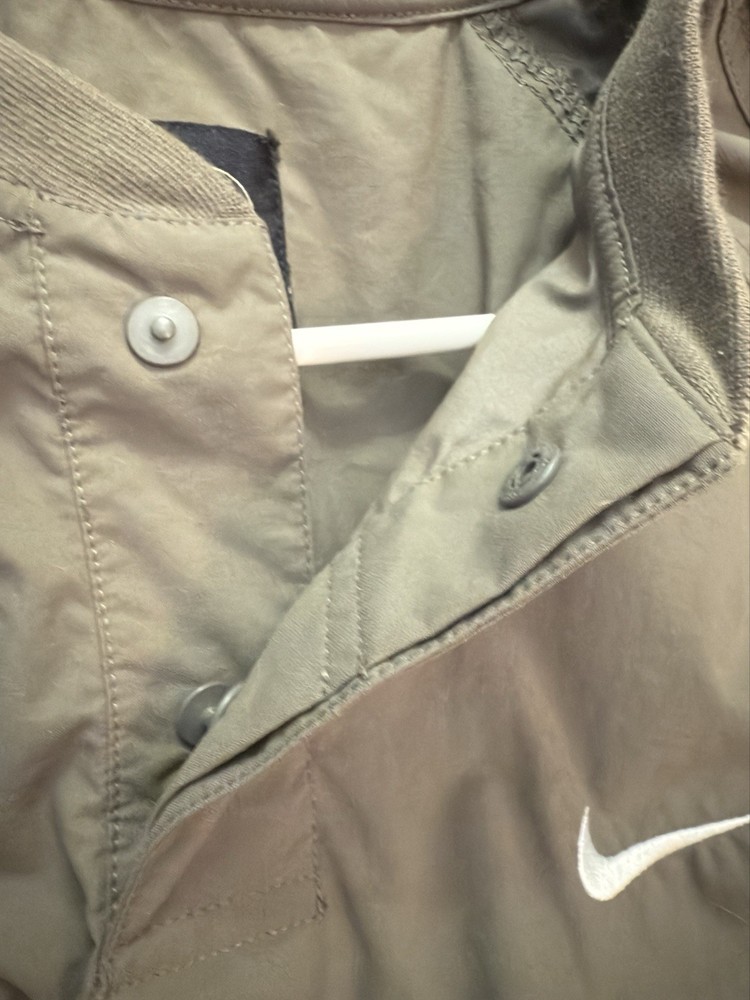 Nike 1/2 Snap Pullover Jacket XLarge Dark Khaki Green