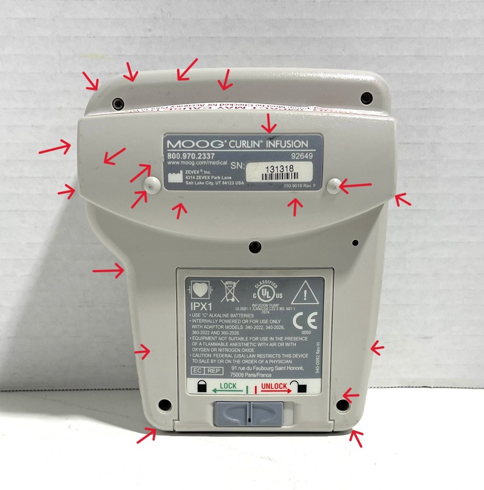 Curlin Medical 4000 CMS Ambulatory Infusion System Power Tested 303 Error Code