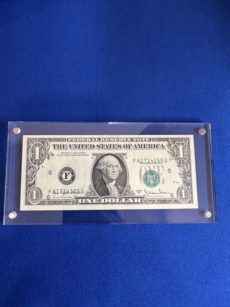 (( ERROR - MISALIGNED )) $1 1977 (CU) FEDERAL RESERVE