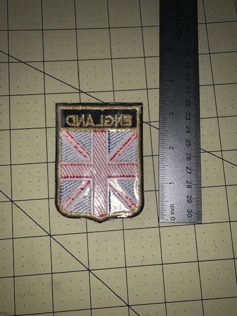 England shoulder Patch. New Pre-Owned