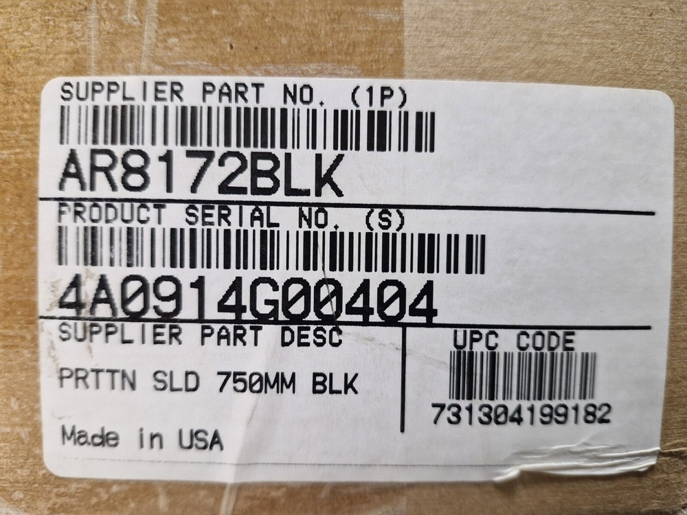 APC AR8172BLK Solid Cable Partition for NetShelter 750mm Front Wide Enclosure