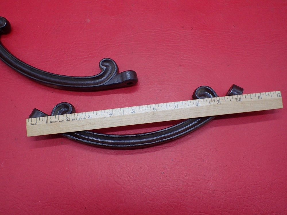 Antique Cast Iron Ornate Scroll Shelf / Table Brackets Victorian Architectural