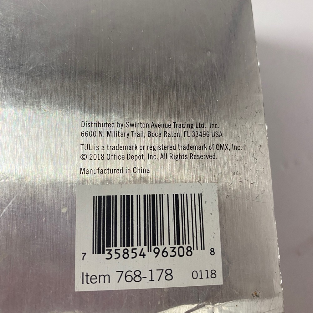 Tul Discbound 12 Hole Punch Custom Note Taking System - 12" Silver Grey