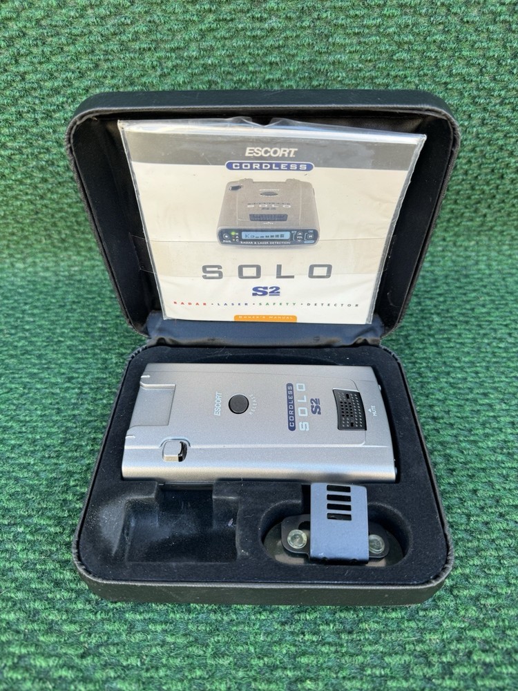 Escort Solo S2 Cordless Radar Detector Wtih Case
