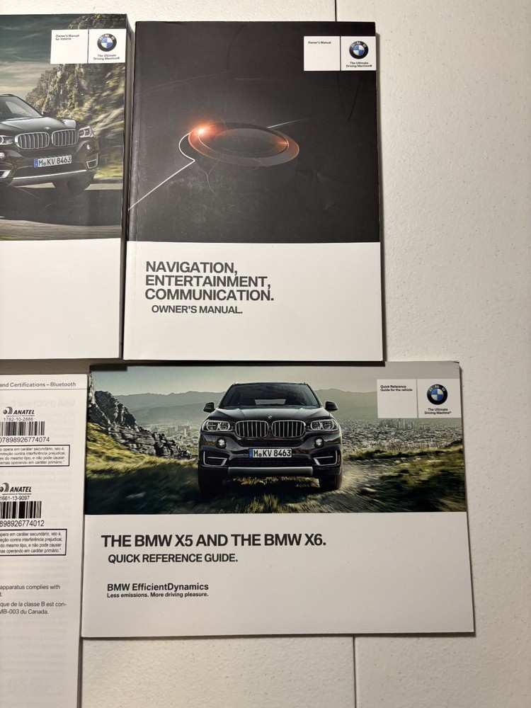 2015 BMW X5 Owners Manual OEM Complete Set