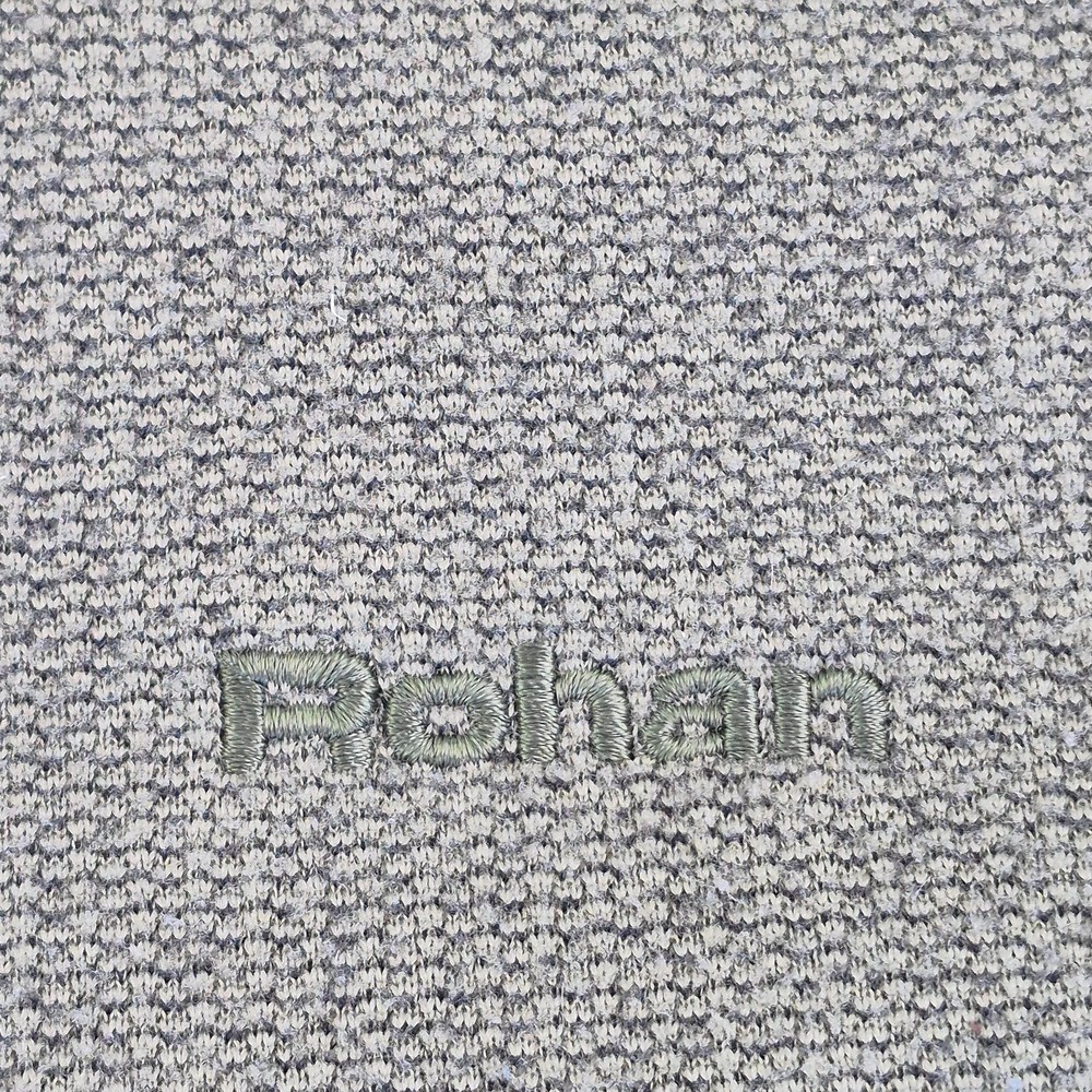 ROHAN Jacket Medium Green Men's View Point Polyester Full Zip Knit Logo