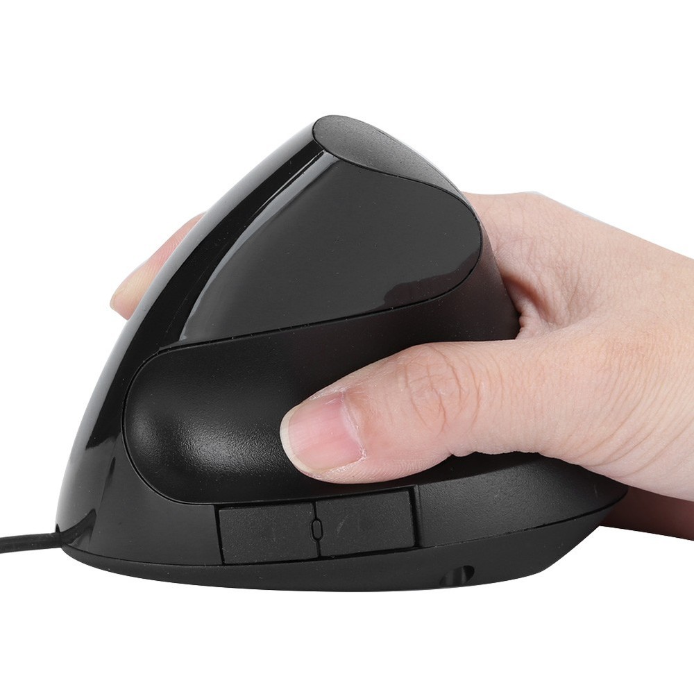 Optical Vertical Mouse Ergonomic Recharge USB Receiver ABS Office Wired Mouse J↑