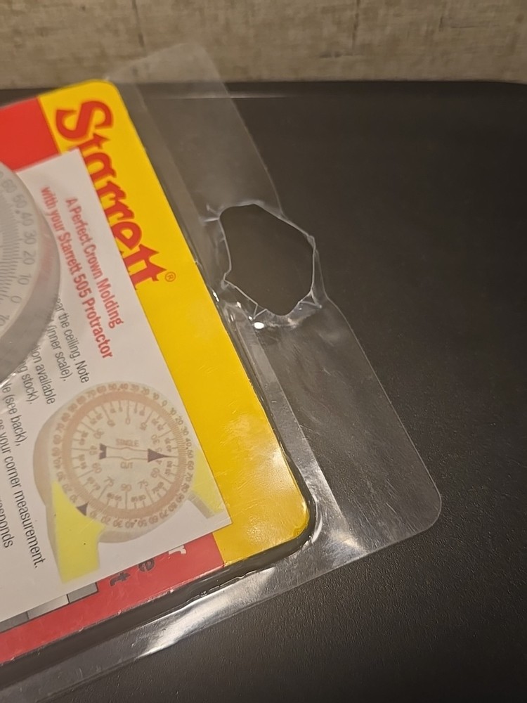 Starrett No 505P-7 Miter Saw Protractor New