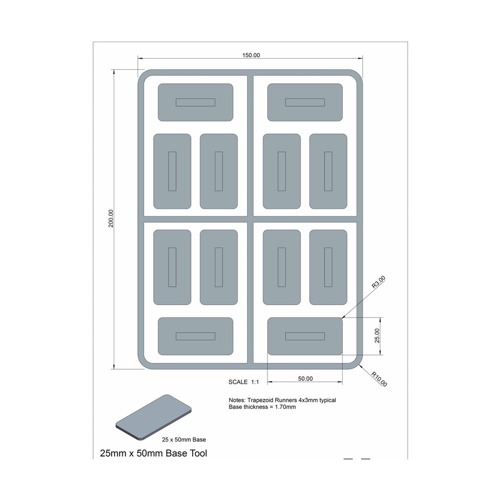 Victrix Mini Base Plastic Cavalry Bases Pack New