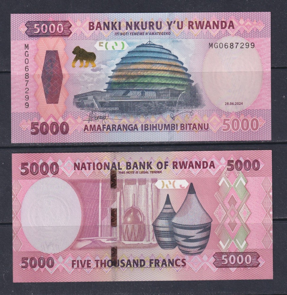RWANDA - 2024 5000 Francs UNC Banknote