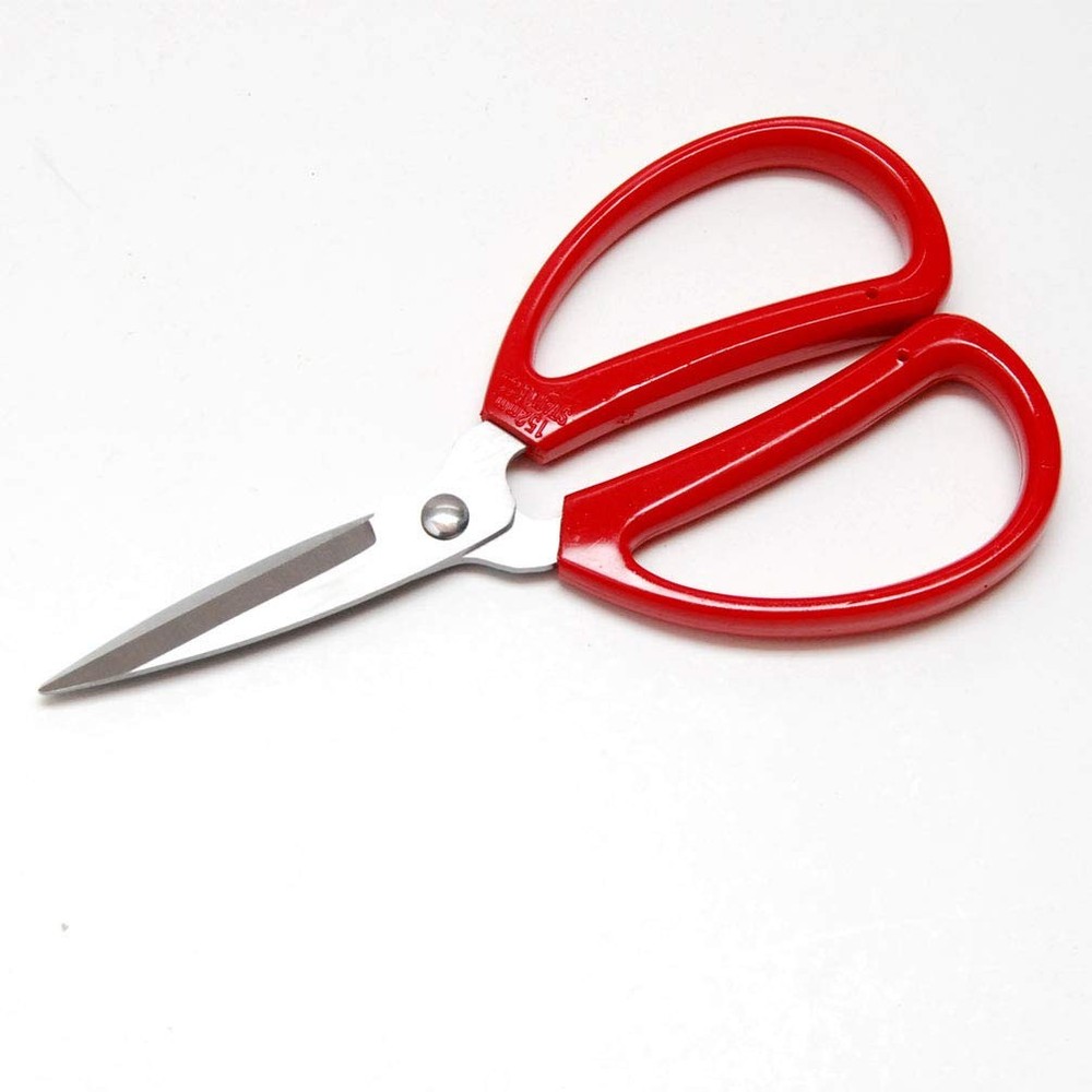 Hometeq 6" Scissors MultiPurpose Stainless Steel Sharp Scissors with Red Hand...