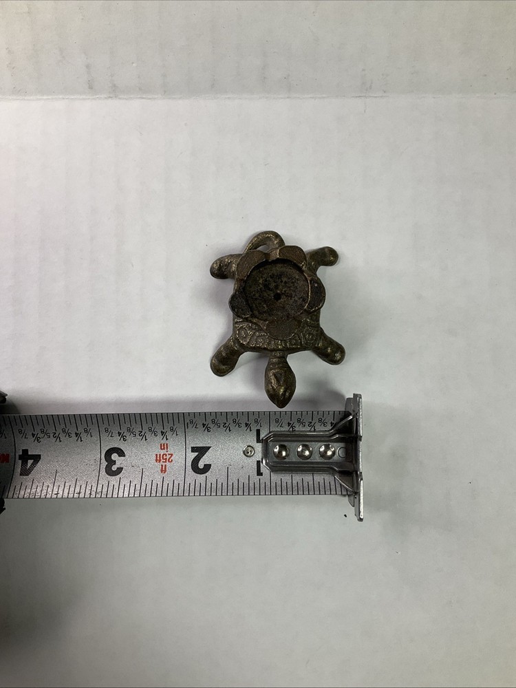 Small Vintage Brass Metal turtle Incense burner