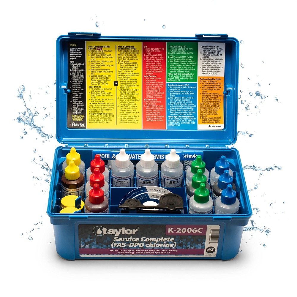 Service Complete Pool Water Test Kit K-2006C